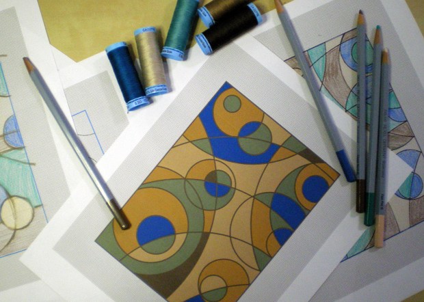 messing around with modern rug design