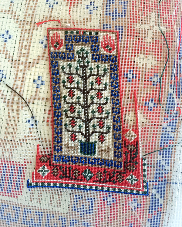 miniature Baluchi prayer rug