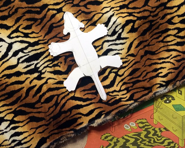 Printed tiger skin?