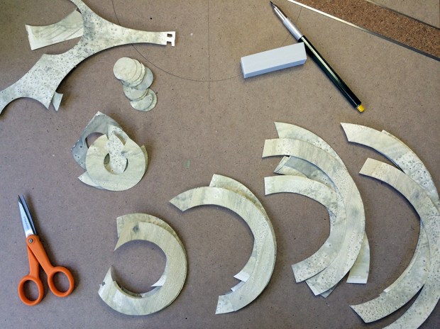 modern miniatures, Sea House Warming Hut, making stone tile